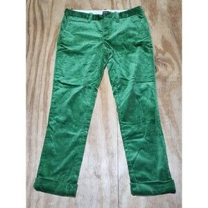 Ralph Lauren rugby Cordouroy Pants Youth 8 Green Cotton @G1